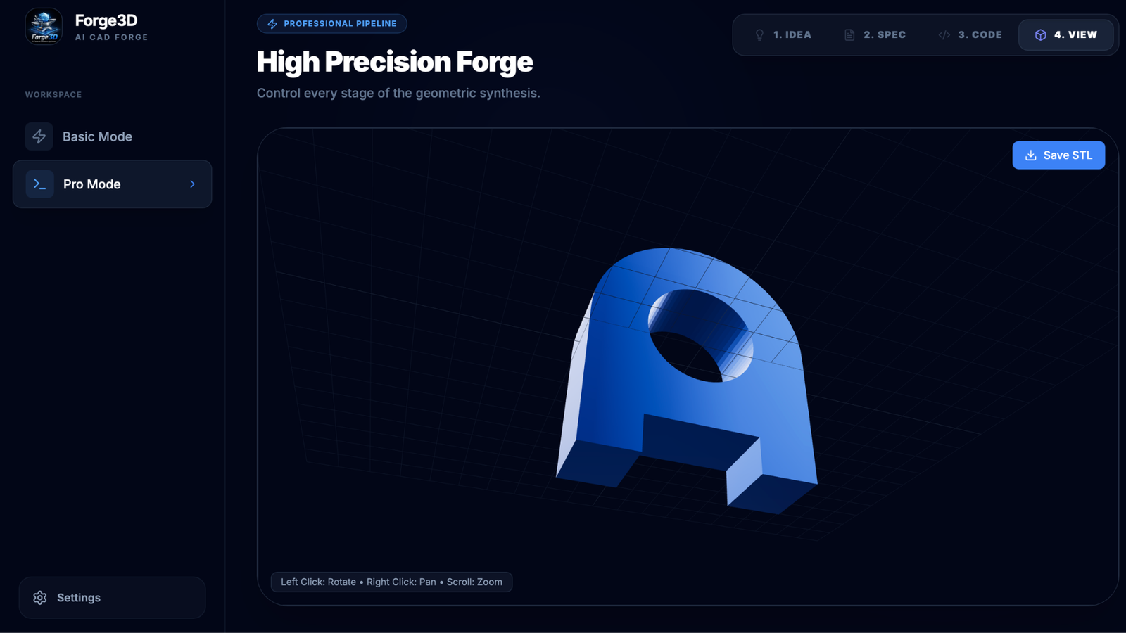 Final 3D model ready for export