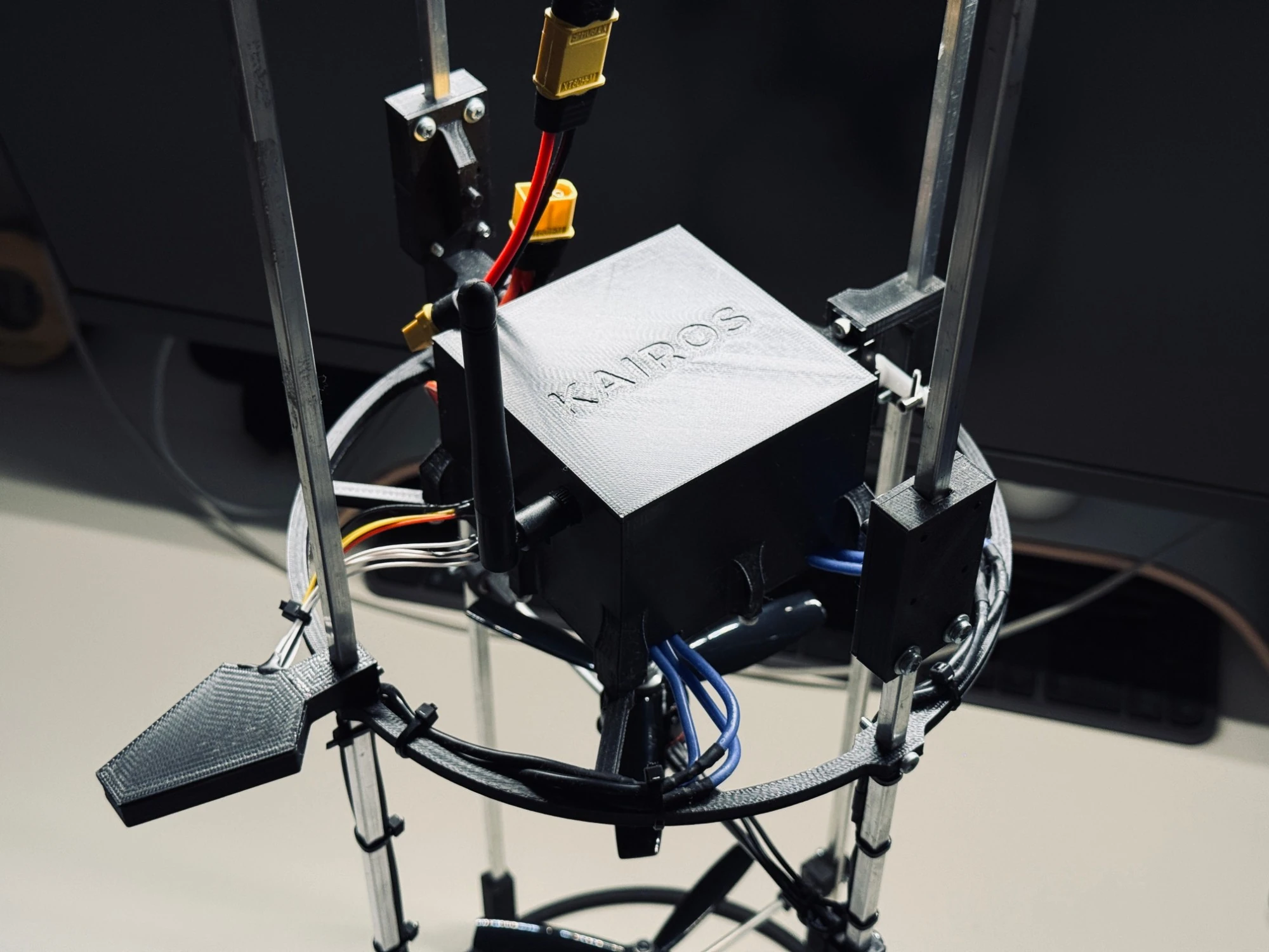 KAIROS flight computer mounted in the AISHIP test frame